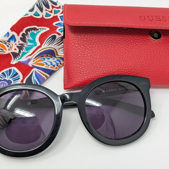 Karen Walker Sunglasses, Black main image 5